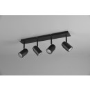 Trio 880400432 prisadené stropné bodové svietidlo Angelo 4x5W | GU10 | IP44 - čierna