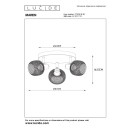 Lucide 77978/13/30 stropné bodové svietidlo Maren 3x40W | E14 - čierna, nastaviteľné, stmievateľné