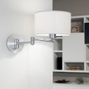 Eglo 88563 nástenné svietidlo Halva 1x60W | E27 - chróm, biela