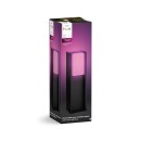 Philips Hue  8721103118455 LED vonkajší stĺpik Turaco  | 8W integrovaný LED zdroj | 1100lm | 2000-6500K | rgb - farebné | stmievač | antracit