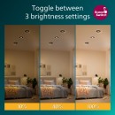 Philips 8721103038050 LED zapustené svietidlo Cilantro | 5W integrovaný LED zdroj | 500lm | 2700K | čierna
