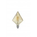 Trio 901-479 LED dizajnová filamentová žiarovka Kristall 1x4W | E27 | 320lm | 2700K - jantár
