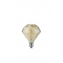 Trio 902-479 LED dizajnová filamentová žiarovka Diamant 1x4W | E27 | 320lm | 2700K - jantár