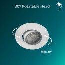 Philips 8721103038012 LED zapustené svietidlo Cilantro  | 5W integrovaný LED zdroj | 500lm | 2700K | biela
