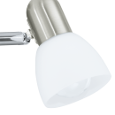 Eglo 90986 prisadené stropné svietidlo Enea 3x40W | E14 - matný nikel