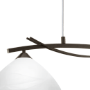 Eglo 91433 závesné stropné svietidlo Vinovo 2x60W | E27 - hnedá, biela