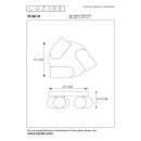 Lucide L139581330 bodové stropné svietidlo PUNCH  GU10