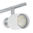 Eglo 92087 prisadené bodové svietidlo Davida 4x5W | GU10 - chróm, biela