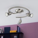 Eglo 92643 prisadené stropné svietidlo MAGNUM-LED 3x3W | GU10 - matný nikel