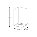 Zuma Line 003064-024534 bodové nástenné svietidlo SQUARE GU10