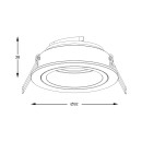 Zuma Line 003064-024581 zapustené svietidlo CHUCK GU10
