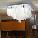 Eglo 92726 stropné svietidlo Condrada 1 5x33W | G9 - chróm, biela