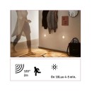 Paulmann 92925 LED nástenné zápustné svietidlo s pohybovým senzorom Wall 1x1,7W | 2700K