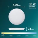 Philips 8721103069092 LED prisadené stropné svietidlo CL200 | 36W integrovaný LED zdroj | 3600lm | 2700K | biela