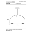 Lucide L104504730 závesné stropné svietidlo MADUKA  E27
