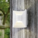 EGLO 93367 REDONDO LED exteriérové ​​nástenné svietidlo IP44 biela 2x2,5W (380lm)