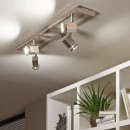 Eglo 93678 LED prisadené stropné bodové svietidlo Zeraco 4x5W | GU10 | 1600lm | 3000K - matný nikel