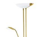 Eglo 93877 LED stojacie svietidlo Baya 1x20W + 2,5W + 2,5W | 1950lm + 240lm + 250lm | 3000K - stmievateľné, mosadz