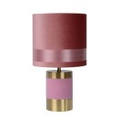 Lucide 10500/81/66 stolná lampička Extravaganza Frizzle 1x40W | E14 - ružová, kov, vypínač na kábli