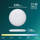 Philips 8721103069030 LED prisadené stropné svietidlo CL200  | 17W integrovaný LED zdroj | 1900lm | 4000K | biela