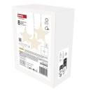 Emos DCGW02 LED záhradná dekoračná vianočná reťaz - záves hviezdy 5m 3,6W | 8LED | 2700K | IP44 - teplá biela