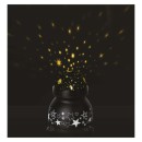 Emos DCPW05 LED dekoratívny projektor - vesmír 2W | 3xAAA - teplá biela, rotujúce svetlo, čierna