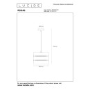 Lucide L214330130 závesné stropné svietidlo ROSAS  E27