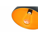 závesné stropné svietidlo LEDKO E27 1x40W - čierna / zlatá