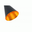 Závesné stropné svietidlo - luster LEDKO 1x40W E27 - čierne