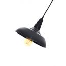 závesné stropné svietidlo LEDKO E27 1x40W - čierna