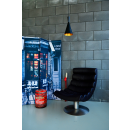 Závesné stropné svietidlo - luster LEDKO 1x40W E27 - čierne