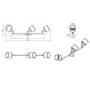 Trio T812100306 bodové stropné svietidlo AROSA E14