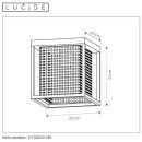 Lucide 21122/01/30 prisadené stropné svietidlo Sansa 1x40W | E27