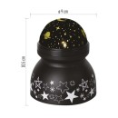Emos DCPW05 LED dekoratívny projektor - vesmír 2W | 3xAAA - teplá biela, rotujúce svetlo, čierna