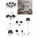 Ideal Lux 020600 závesné stropné svietidlo Accademy 5x40W | E14 - čierne
