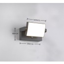 Trio T246869142 LED vonkajšie nástenné svietidlo KANSAS  | 10W integrovaný LED zdroj | 1000lm | 3000K
