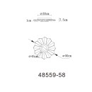 Globo ALWINA 48559-58 LED prisadené stropné svietidlo | 58W LED | 3190lm