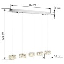 Globo 49350-52H LED závesné stropné svietidlo Amur 1x48W | 4000K