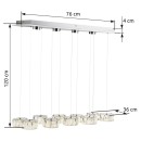 Globo 49350-92H LED závesné stropné svietidlo Amur 1x96W | 4000K