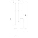 Globo 21000-3HB závesný luster Annika 3x25W | E27