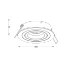 Zuma Line 003064-024585 zapustené svietidlo CHUCK GU10