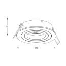 Zuma Line 003064-024586 zapustené svietidlo CHUCK GU10