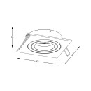 Zuma Line 003064-024587 zapustené svietidlo CHUCK GU10