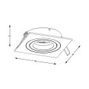 Zuma Line ARGU10-041-N zapustené svietidlo CHUCK | 50W GU10