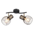 Globo 54013-2 prisadené stropné svietidlo Argusto 2x40W | E27 - čierna
