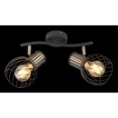 Globo 54013-2 prisadené stropné svietidlo Argusto 2x40W | E27 - čierna