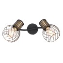 Globo 54013-2 prisadené stropné svietidlo Argusto 2x40W | E27 - čierna