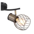 Globo 54013-2 prisadené stropné svietidlo Argusto 2x40W | E27 - čierna