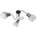 Globo 54013-3 prisadené stropné svietidlo Argusto 3x40W | E27 - čierna