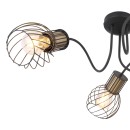 Globo 54013-3 prisadené stropné svietidlo Argusto 3x40W | E27 - čierna